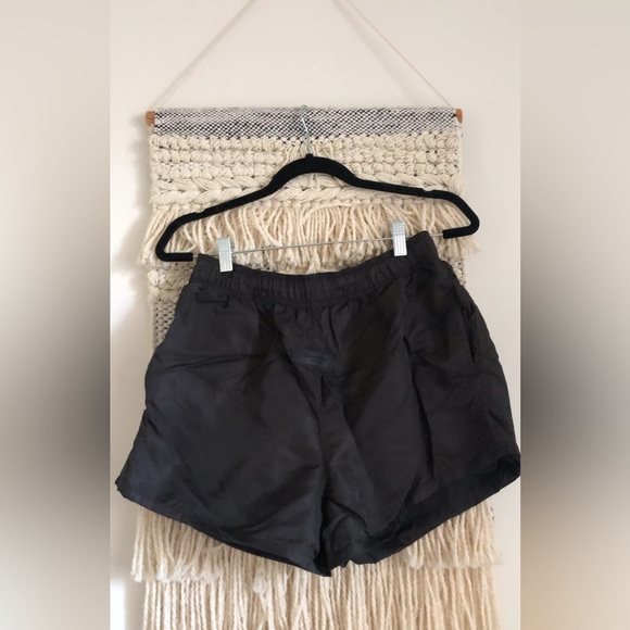 Essentials Fear of God Nylon Shorts Rubberized Logo Womens size Medium - Picture 2 of 6